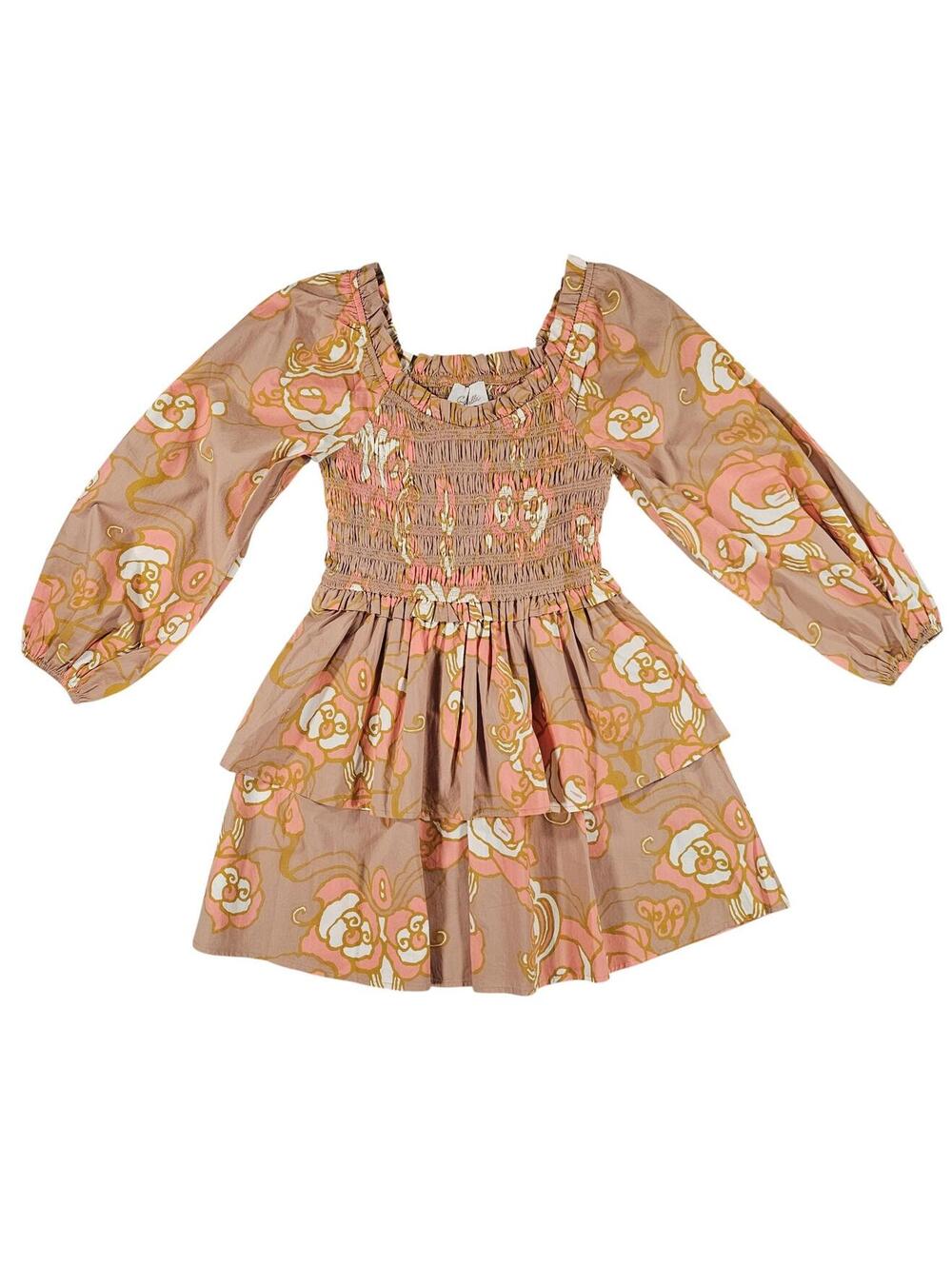 Cleobella Journee Mini Dress NWT Abstract Rose Organic Cotton Sz S Handcrafted - Picture 7 of 13